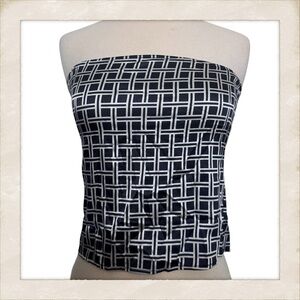 Vintage Y2K 100% Silk Tube Top / Strapless Top by Selima NYC, P/Small